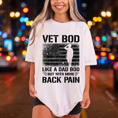 Vet Bod Like Dad Usa Veteran Ready to Press DTF Transfer for Dtf