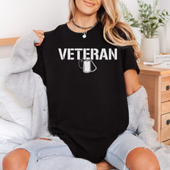 Veteran Dog Tags Military Patriotic Usa Ready to Press DTF Transfer for Dtf