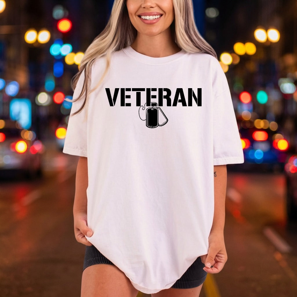 Veteran Dog Tags Military Patriotic Usa Ready to Press DTF Transfer for Dtf