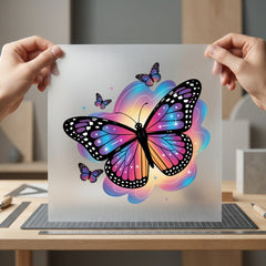 Vibrant Butterfly Dream Mystical Butterfly Ready to Press DTF Transfer for Dtf