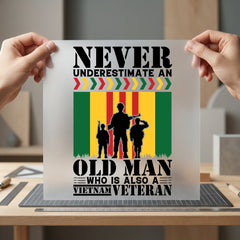 Vietnam Veteran Tribute Military Usa Freedom Ready to Press DTF Transfer for Dtf