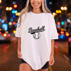 Vintage Baseball Script Ball Vintage Retro Ready to Press DTF Transfer for Dtf