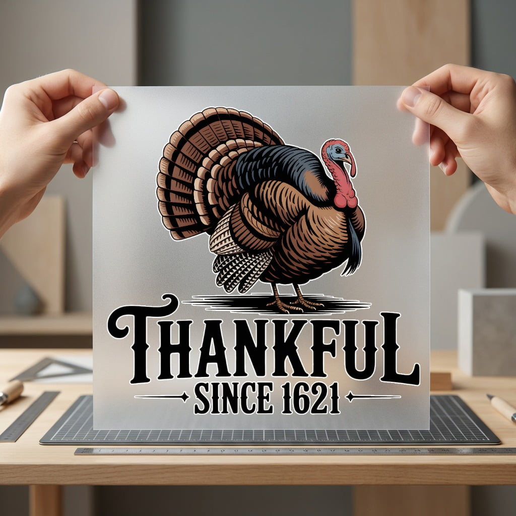 Vintage Turkey Thankful Since Usa Thanksgiving Ready to Press DTF Transfer for Dtf
