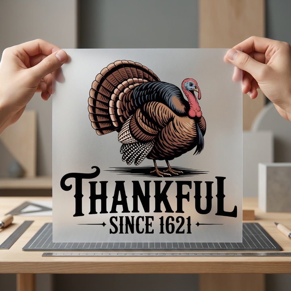 Vintage Turkey Thankful Since Usa Thanksgiving Ready to Press DTF Transfer for Dtf