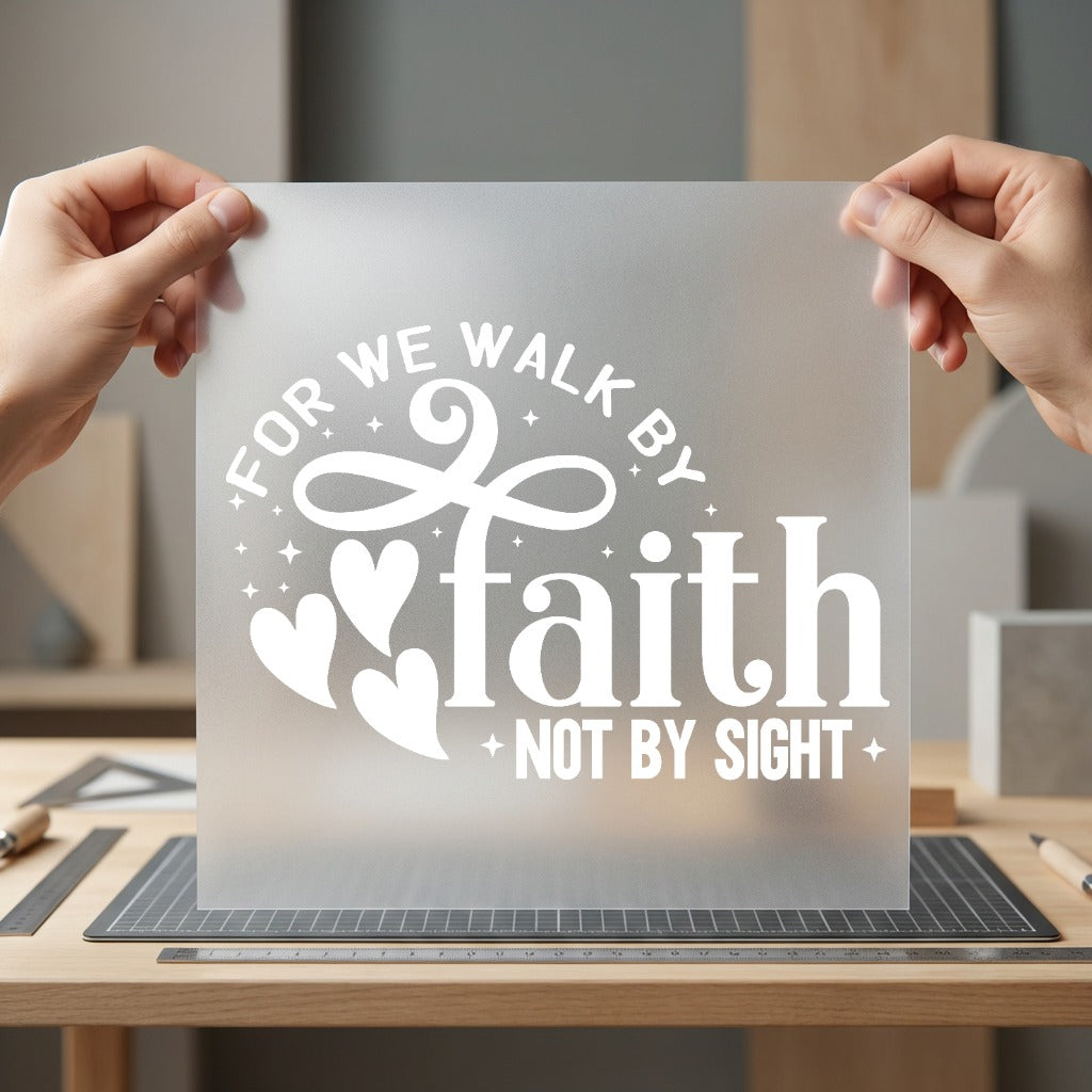 Walk Faith Christian Diy Christian Faith Ready to Press DTF Transfer for Dtf