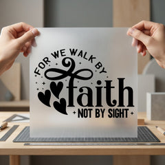 Walk Faith Christian Diy Christian Faith Ready to Press DTF Transfer for Dtf