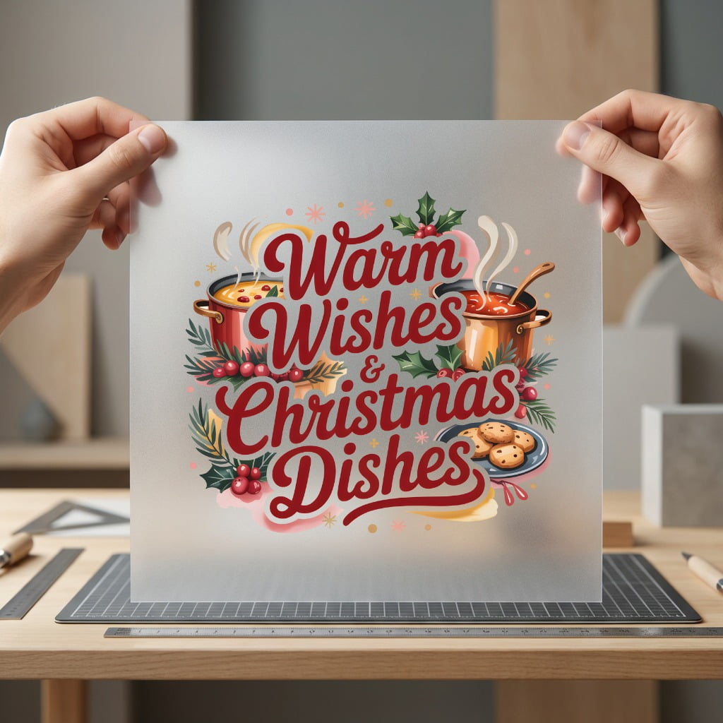 Warm Wishes Christmas Dishes Christmas Funny Ready to Press DTF Transfer for Dtf