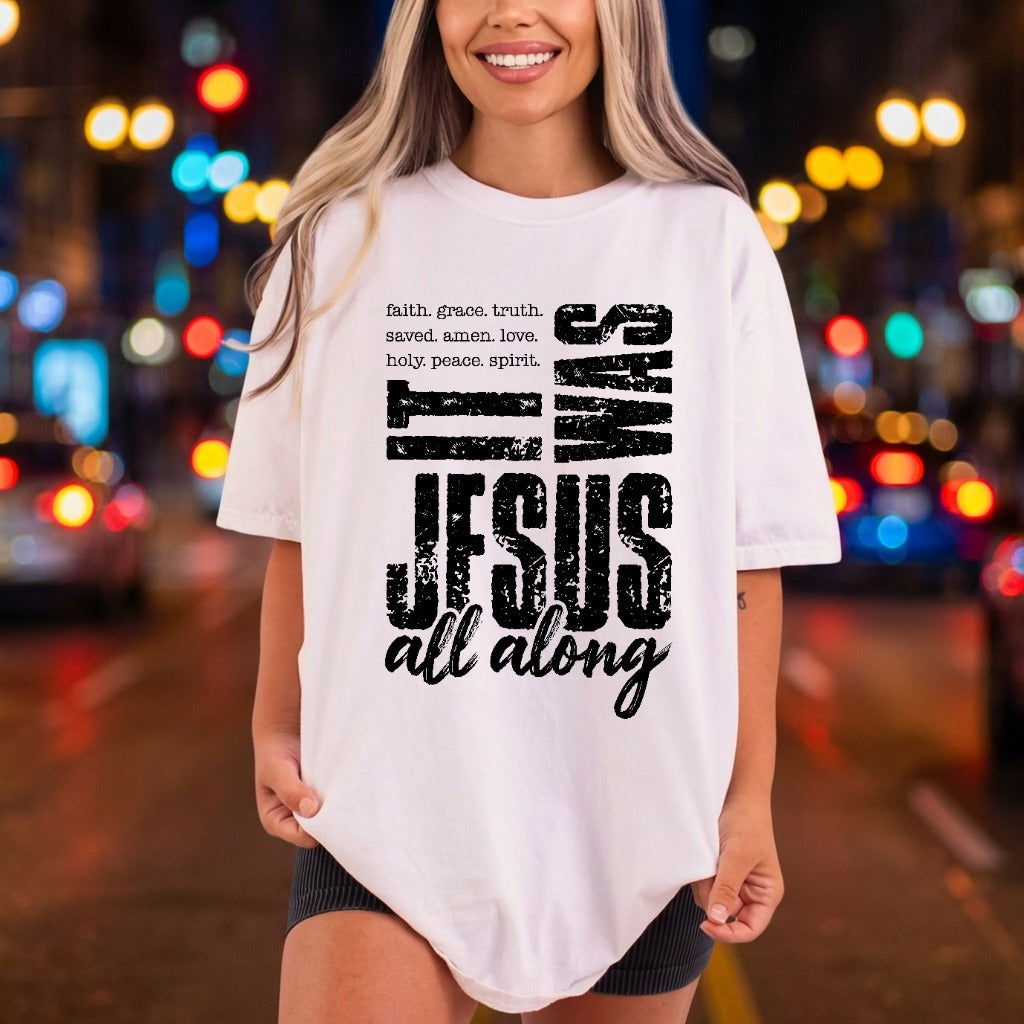Was Jesus All Along Christian Faith Ready to Press DTF Transfer for Dtf