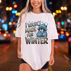 Wasn Made Winter Raccoon Winter Funny Ready to Press DTF Transfer for Dtf