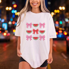 Watermelons Bows Diy Aesthetic Ready to Press DTF Transfer for Dtf
