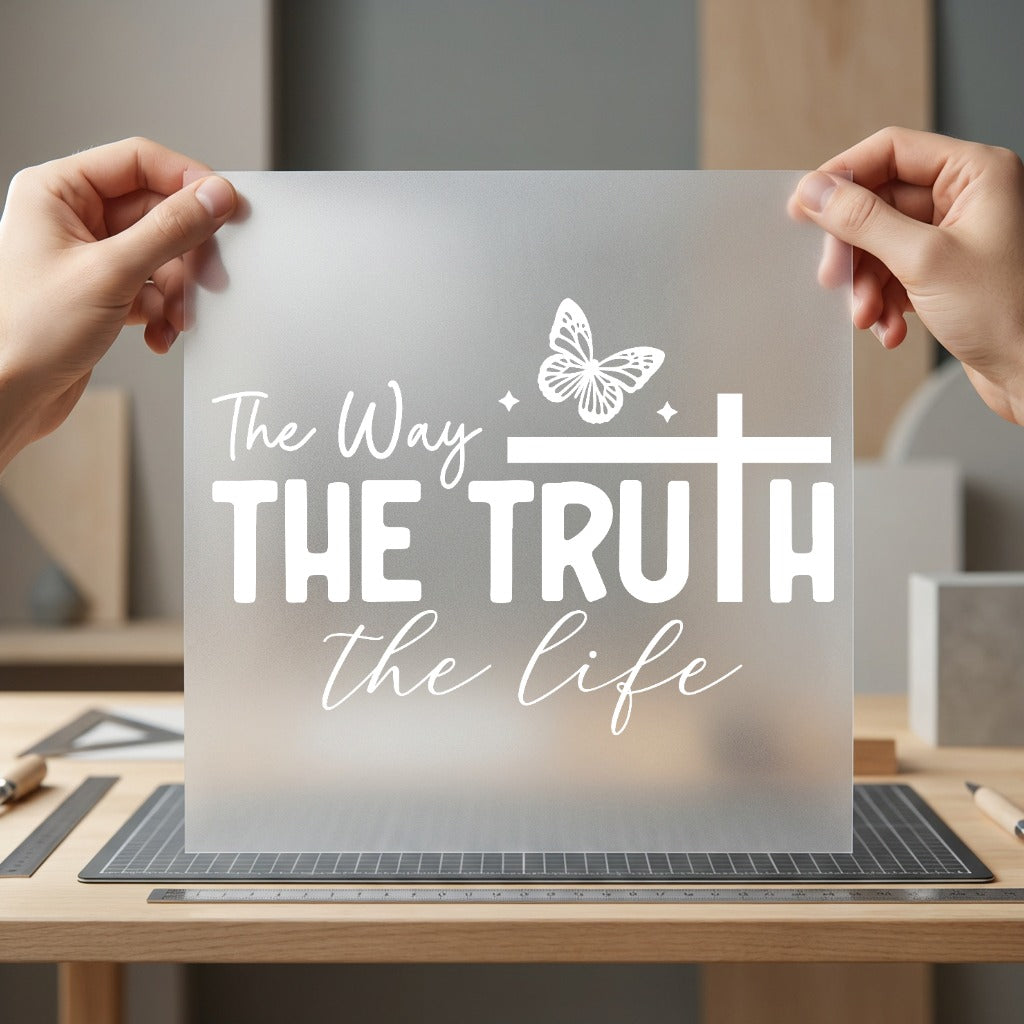 Way Truth Life Christian Christian Faith Ready to Press DTF Transfer for Dtf