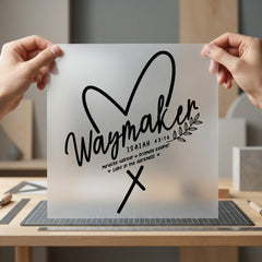 Waymaker Isaiah Faith Script Christian Faith Ready to Press DTF Transfer for Dtf