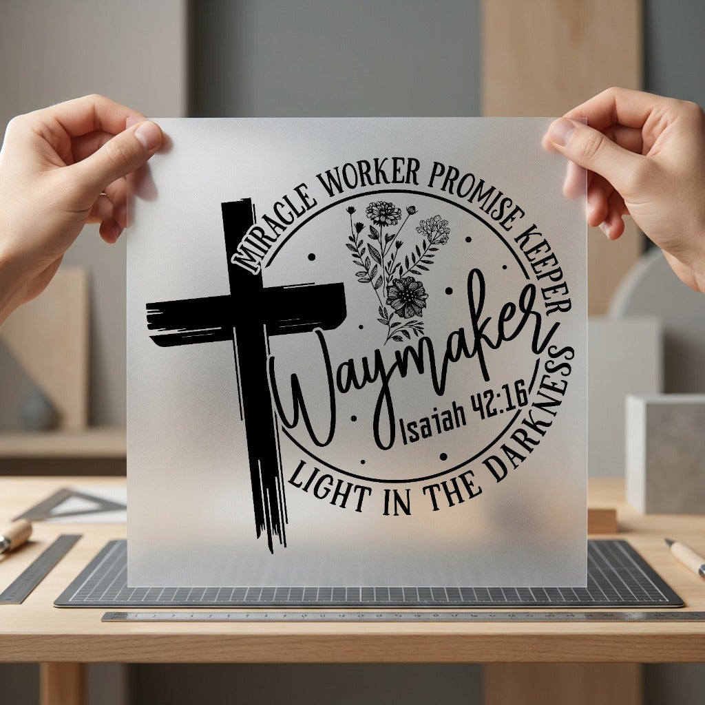 Waymaker Light Darkness Christian Christian Faith Ready to Press DTF Transfer for Dtf