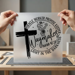 Waymaker Light Darkness Christian Christian Faith Ready to Press DTF Transfer for Dtf