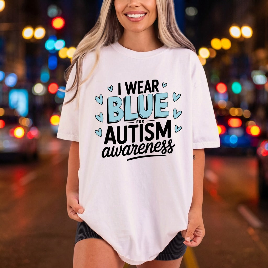 Wear Blue Autism Awareness Mom Dad Ready to Press DTF Transfer for Dtf