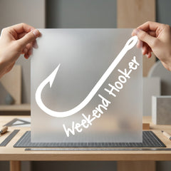 Weekend Hooker Fishing Hook Dad Funny Ready to Press DTF Transfer for Dtf