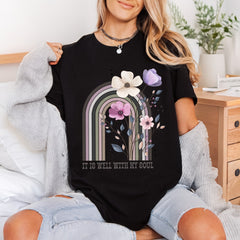 Well Soul Arch Floral Christian Faith Ready to Press DTF Transfer for Dtf