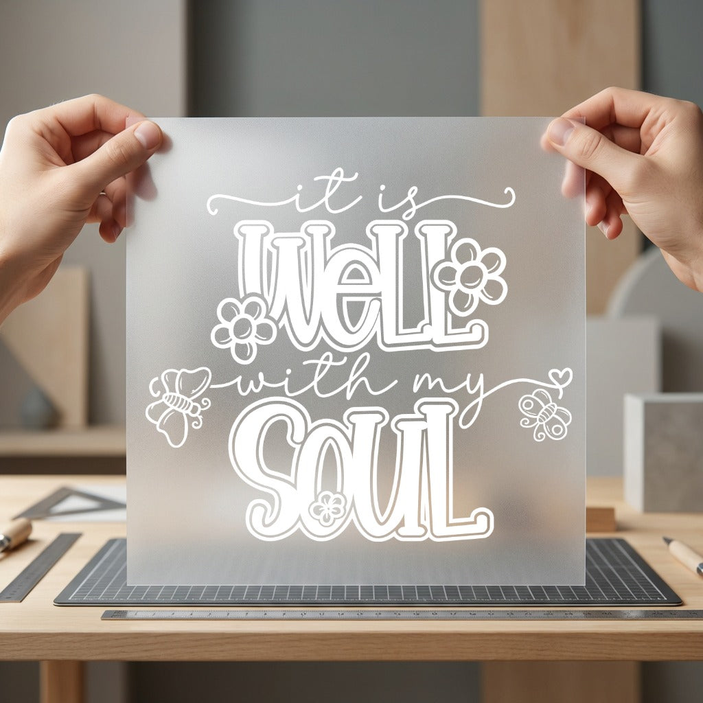 Well Soul Inspirational Diy Christian Faith Ready to Press DTF Transfer for Dtf