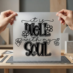 Well Soul Inspirational Diy Christian Faith Ready to Press DTF Transfer for Dtf
