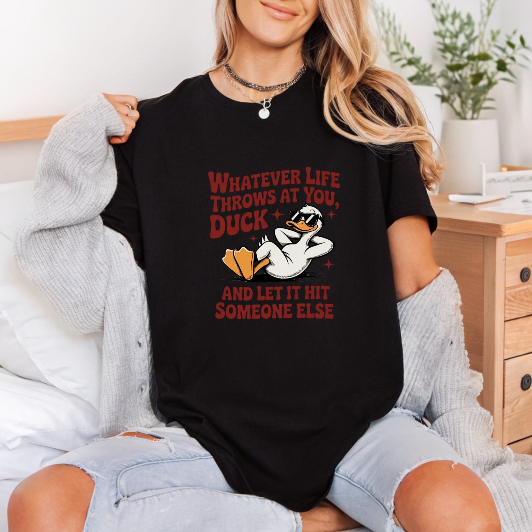 Whatever Life Throws Funny Funny Sarcastic Ready to Press DTF Transfer for Dtf