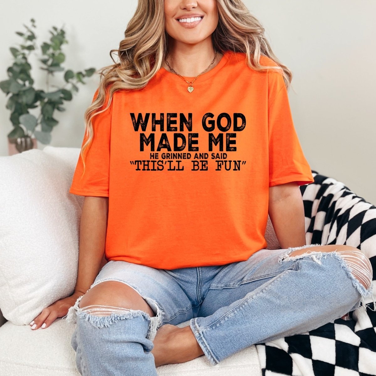 When God Made Me | Joyful Creation Tee - Luckets.com