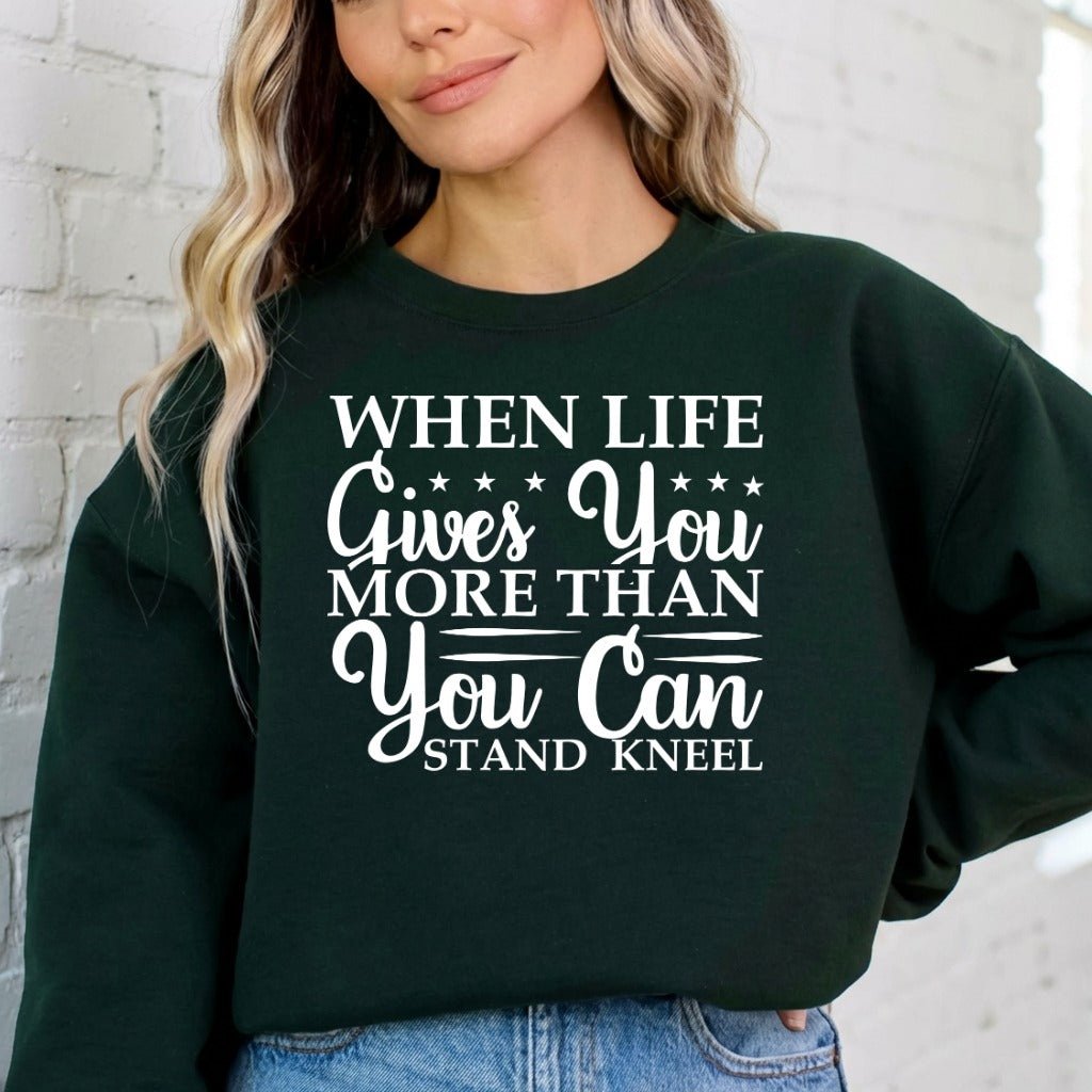When Life Gives | Faith & Resilience Sweatshirt - Luckets.com