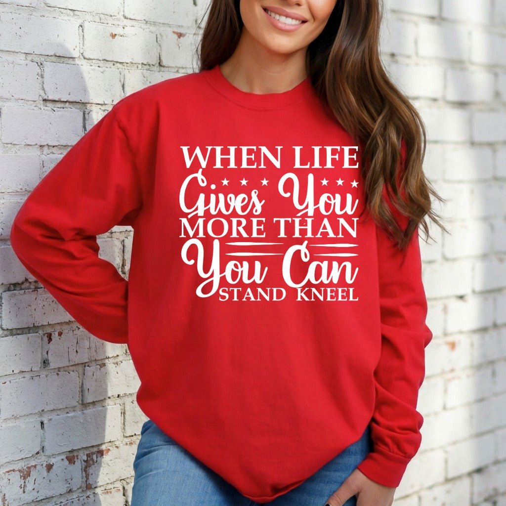 When Life Gives | Faith & Resilience Sweatshirt - Luckets.com