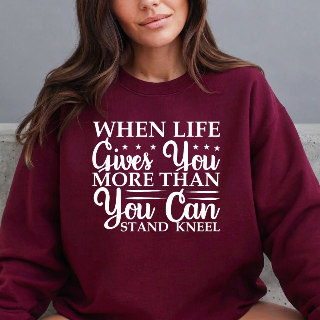 When Life Gives | Faith & Resilience Sweatshirt - Luckets.com