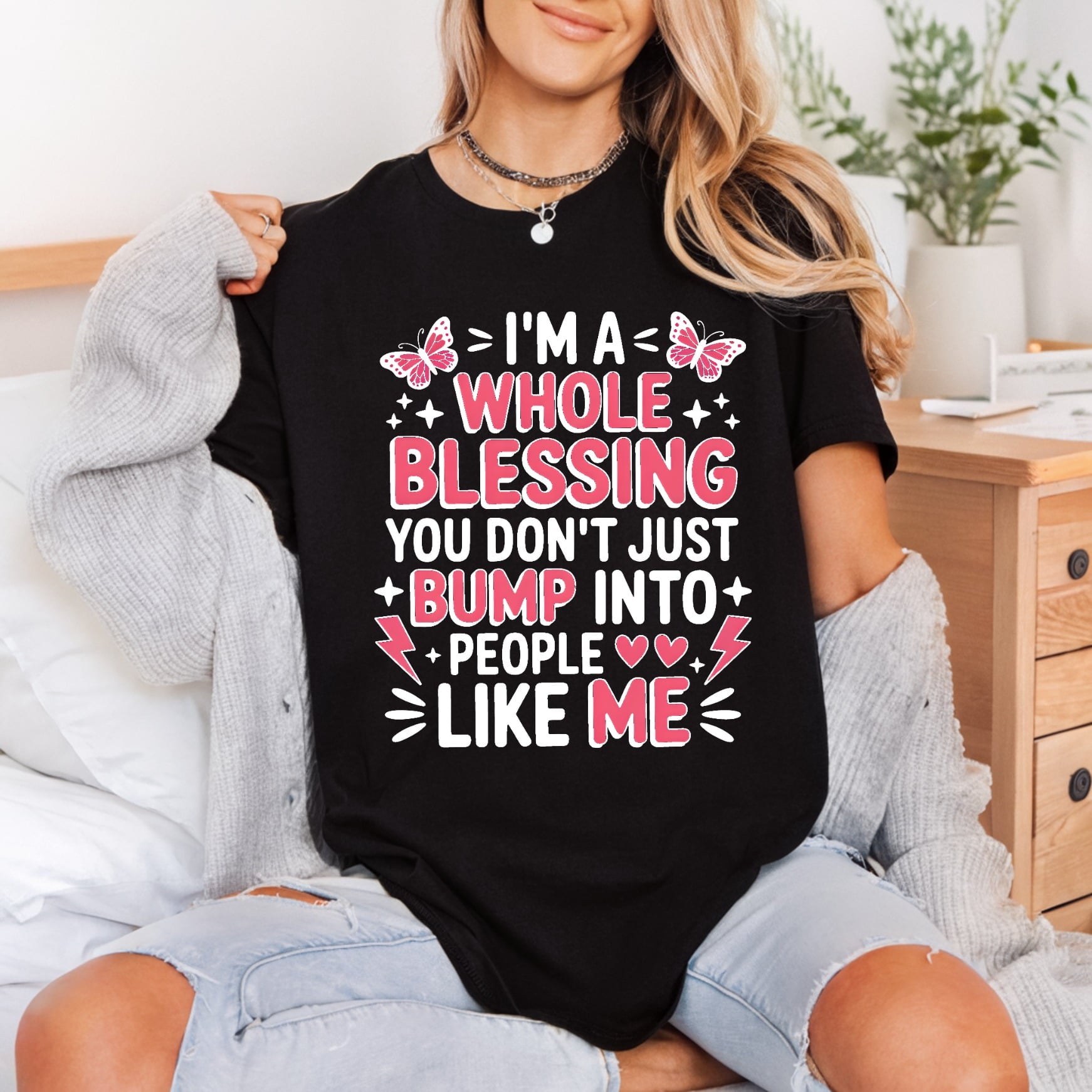 Whole Blessing Empowering Diy Aesthetic Butterfly Ready to Press DTF Transfer for Dtf