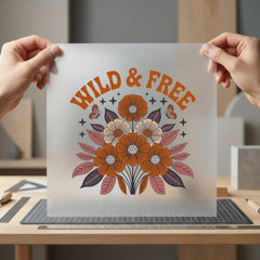 Wild Free Floral Bouquet Vintage Retro Ready to Press DTF Transfer for Dtf