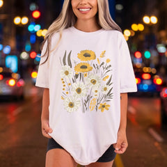 Wildflower Garden Bouquet Boho Boho Aesthetic Ready to Press DTF Transfer for Dtf