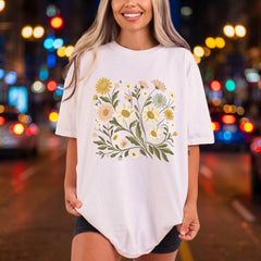Wildflower Meadow Boho Daisy Vintage Boho Ready to Press DTF Transfer for Dtf