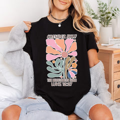 Wildflowers Grow Luke Retro Christian Faith Ready to Press DTF Transfer for Dtf