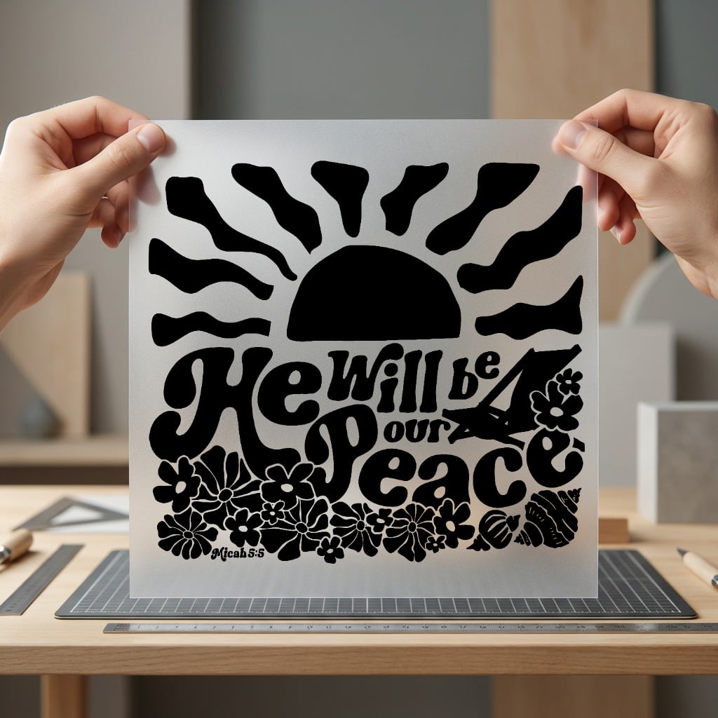 Will Peace Retro Bloom Christian Faith Ready to Press DTF Transfer for Dtf