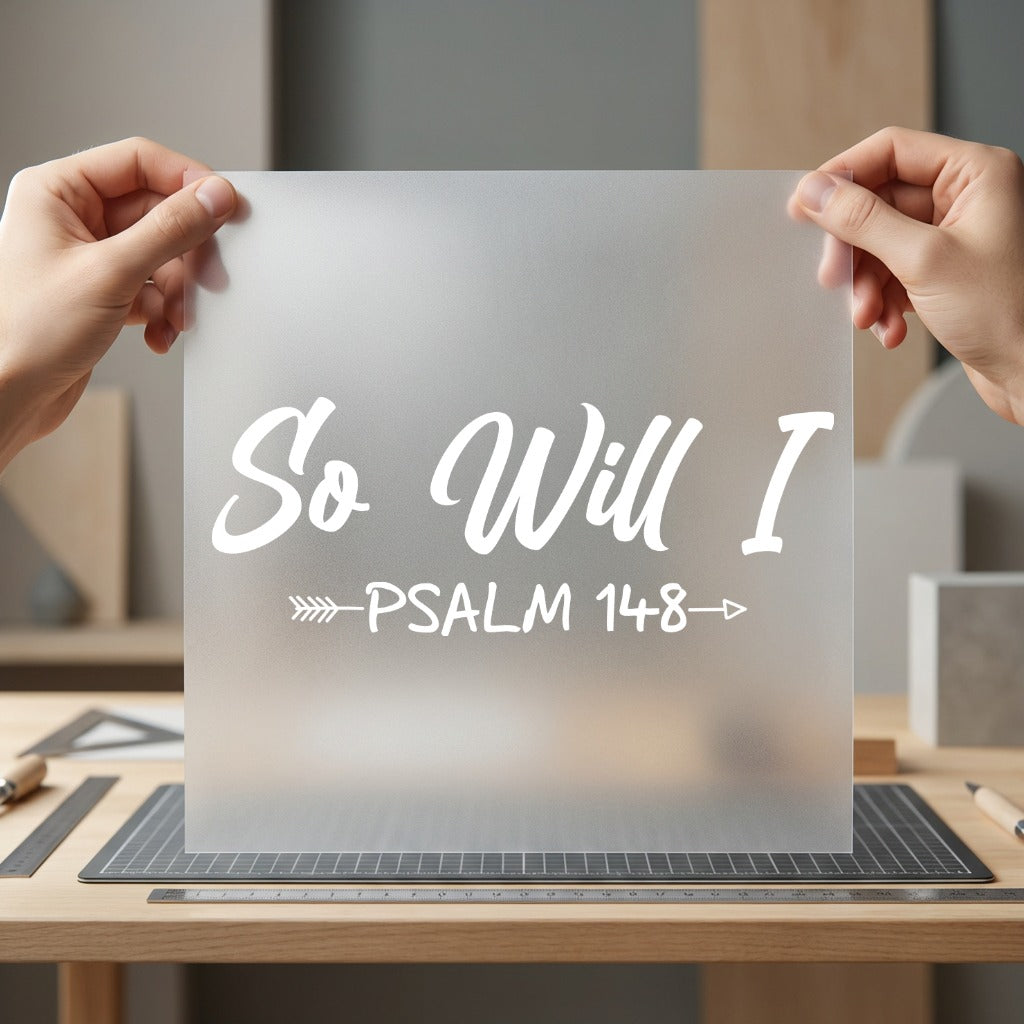 Will Psalm Faith Script Christian Faith Ready to Press DTF Transfer for Dtf