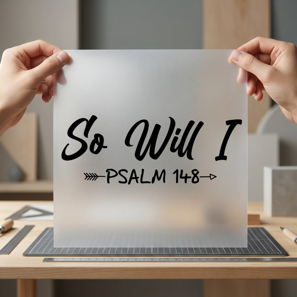 Will Psalm Faith Script Christian Faith Ready to Press DTF Transfer for Dtf