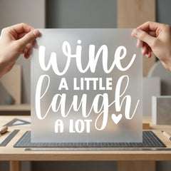 Wine Little Laugh Lot Funny Aesthetic Ready to Press DTF Transfer for Dtf