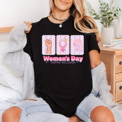 Women Day Inspire Inclusion Aesthetic Ready to Press DTF Transfer for Dtf