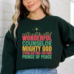 Wonderful Counselor | Names of Christ Sweatshirt - Luckets.com