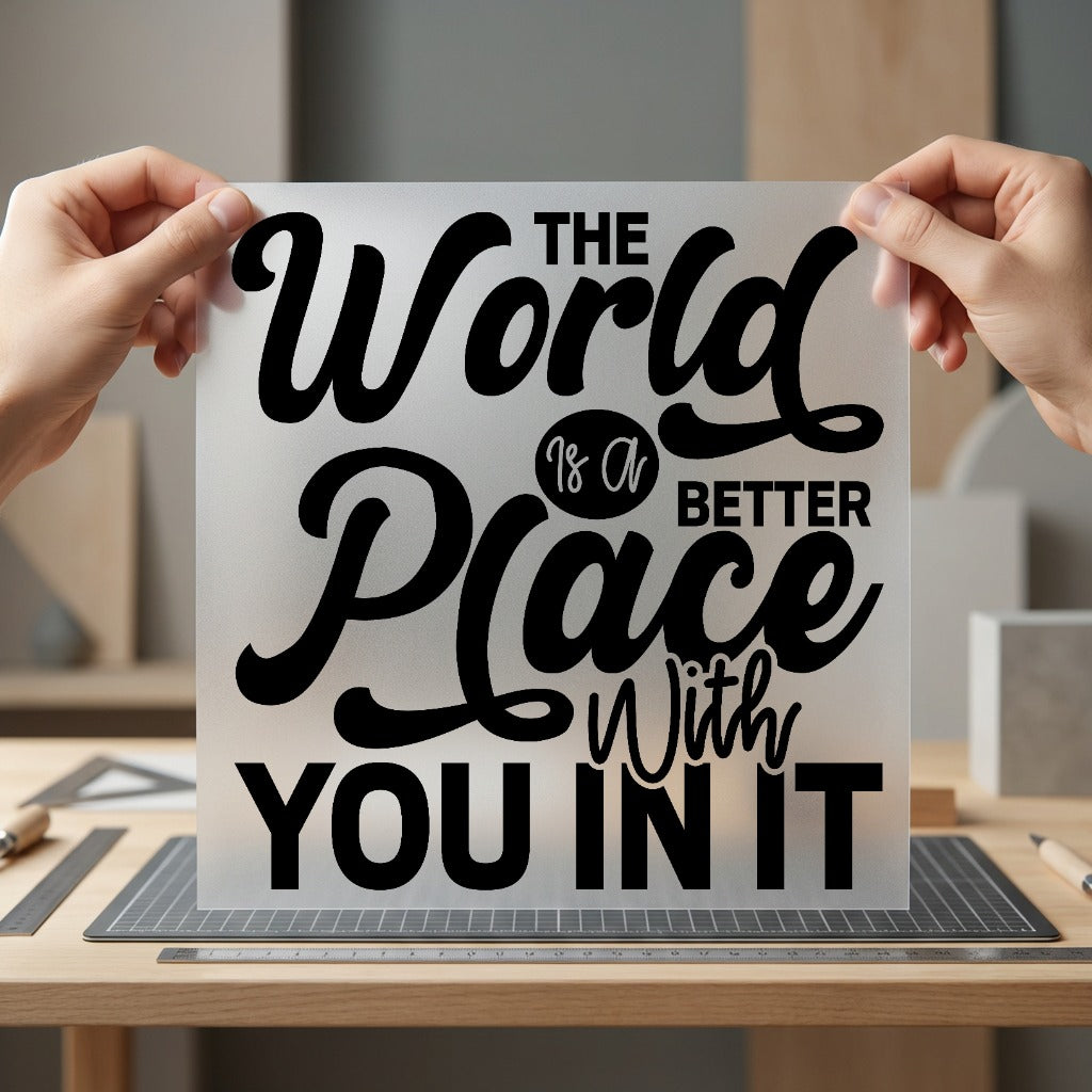 World Better Place You Positive Vibes Collection Self Love Collection Ready to Press DTF Transfer for Dtf