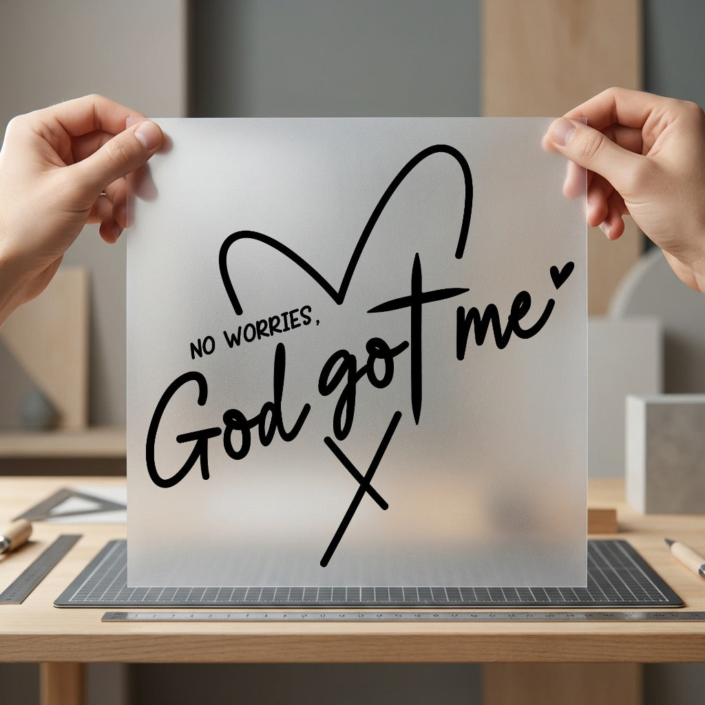 Worries God Got Faith Christian Faith Ready to Press DTF Transfer for Dtf
