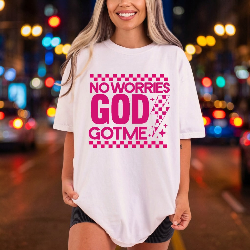 Worries God Got Pink Christian Faith Ready to Press DTF Transfer for Dtf