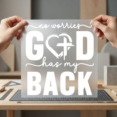 Worries God Has Back Christian Faith Ready to Press DTF Transfer for Dtf