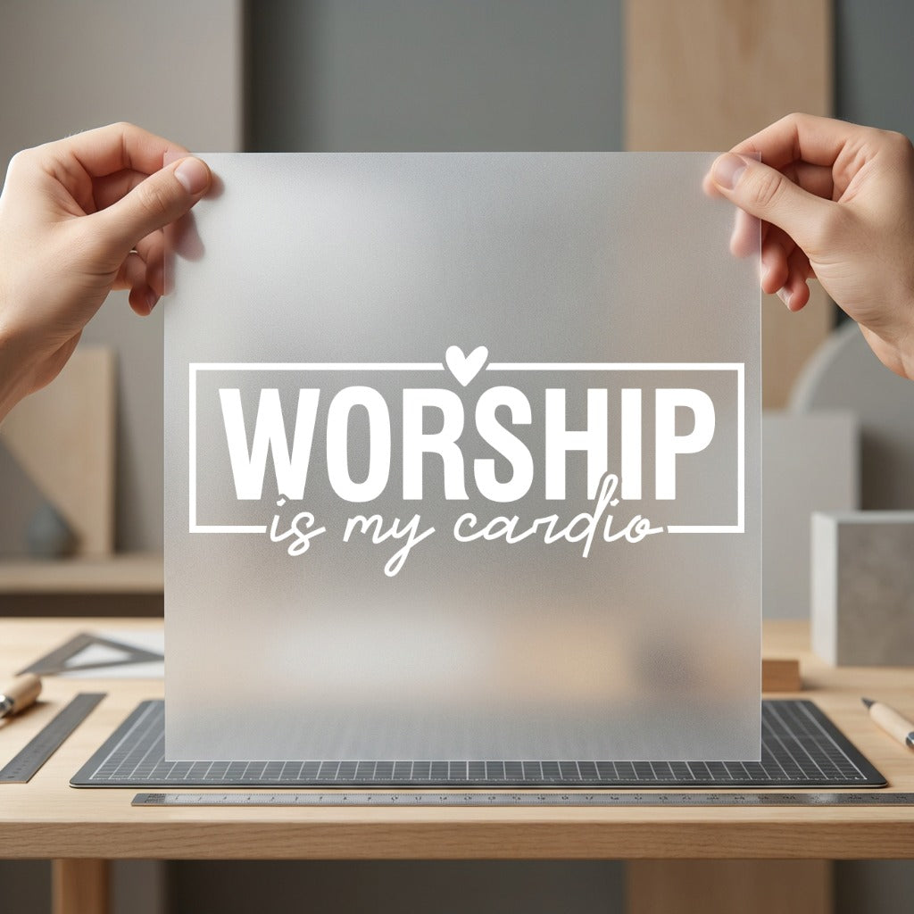 Worship Cardio Faith-based Diy Christian Faith Ready to Press DTF Transfer for Dtf