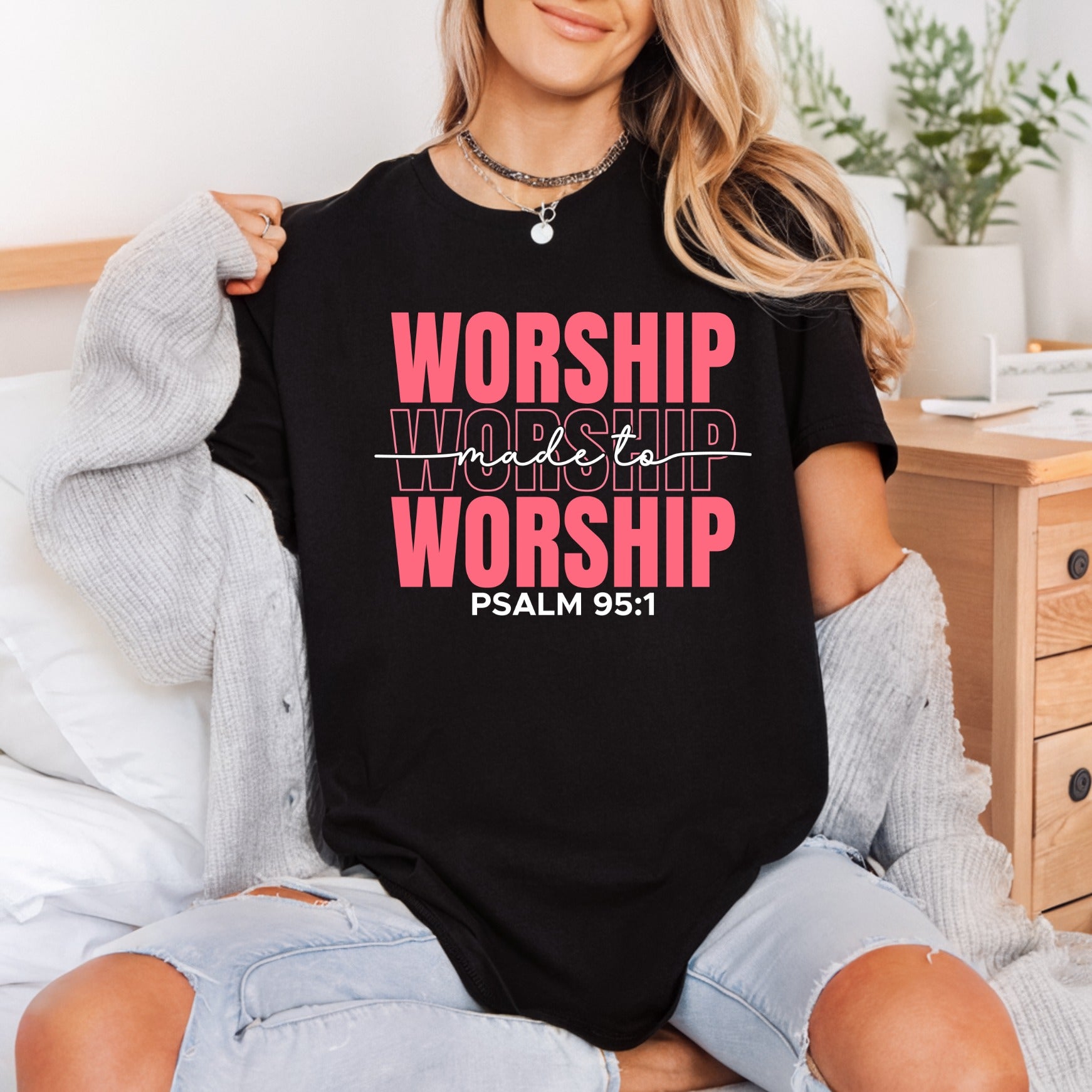 Worship Made Faith-based Diy Christian Faith Ready to Press DTF Transfer for Dtf