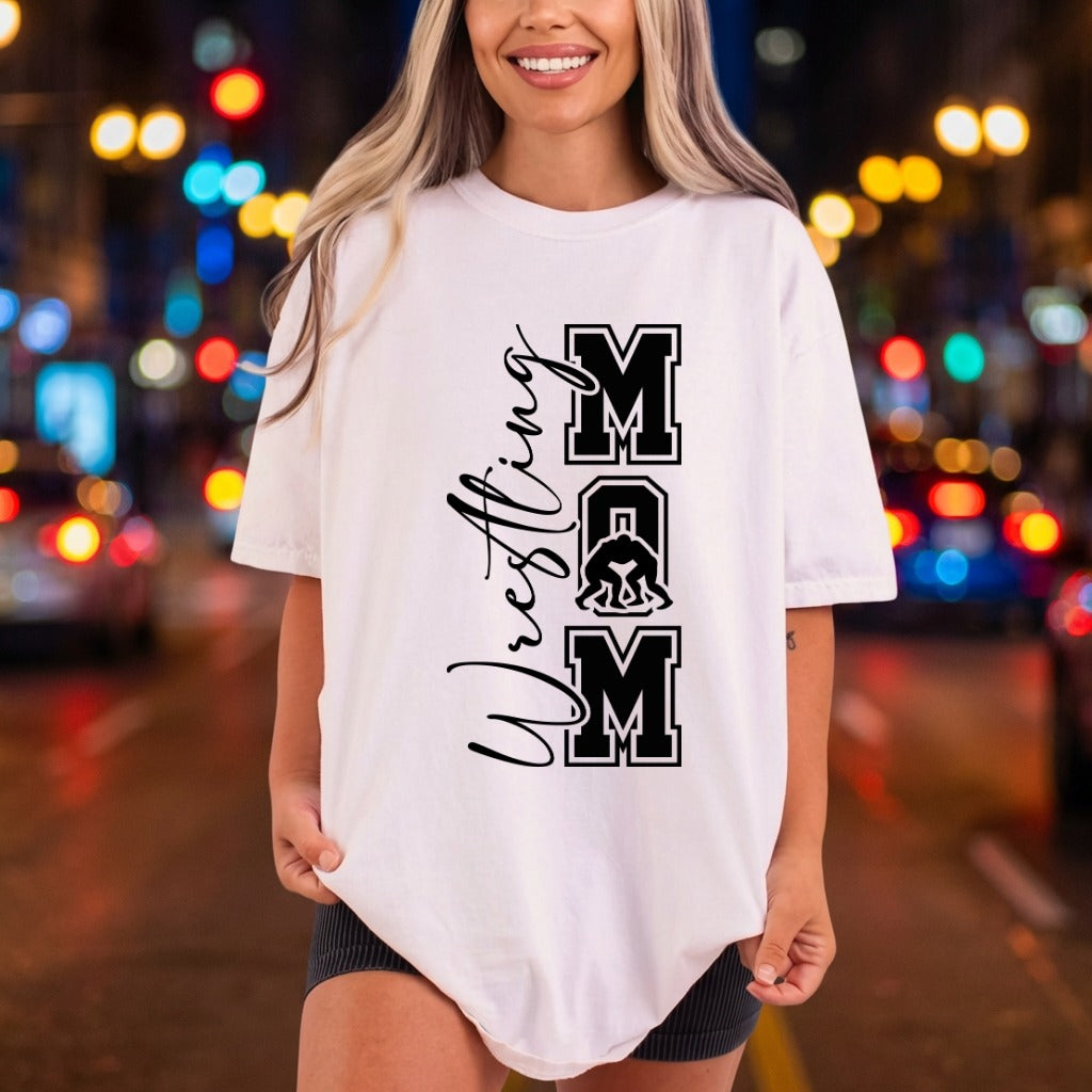 Wrestling Mom Collegiate Diy Mom Ready to Press DTF Transfer for Dtf