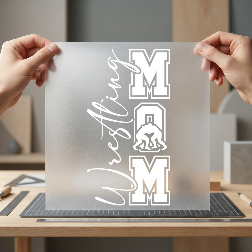 Wrestling Mom Collegiate Diy Mom Ready to Press DTF Transfer for Dtf