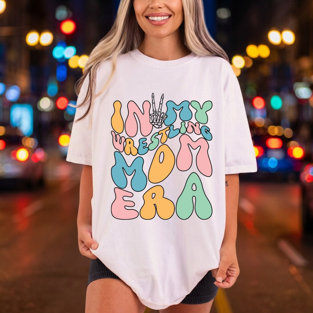 Wrestling Mom Era Retro Mom Funny Ready to Press DTF Transfer for Dtf
