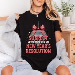 Year Resolution Disco Ball Mom Funny Ready to Press DTF Transfer for Dtf