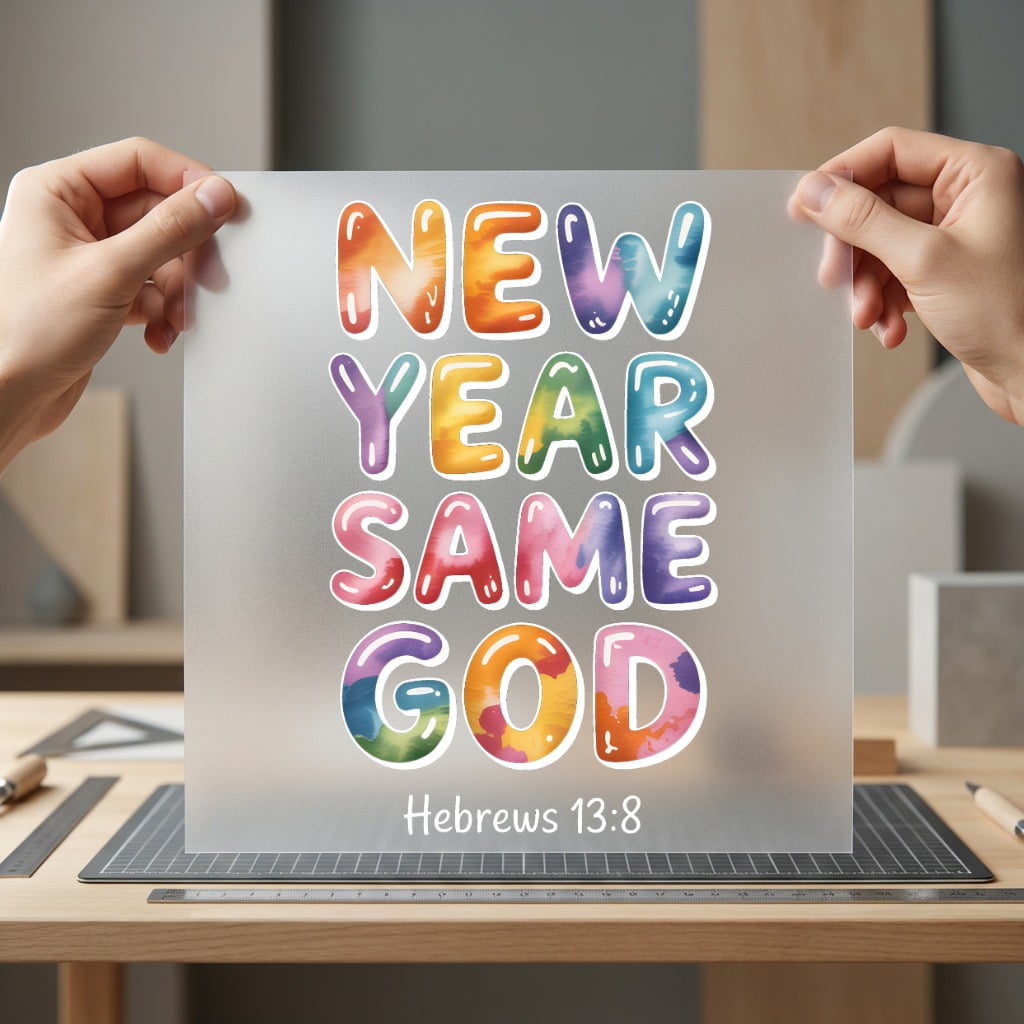 Year Same God Hebrews Christian Faith Ready to Press DTF Transfer for Dtf